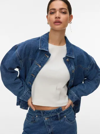 Vmjamie Ls Denim Shacket Mix G