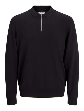 Jjeemil Knit Polo Half Zip Ls Noos