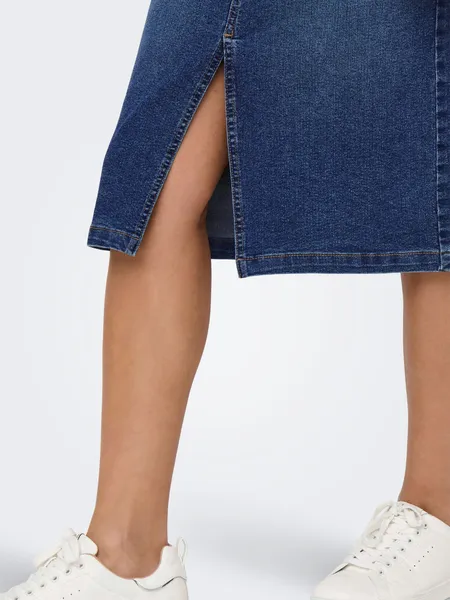 Jdymoon Mw Midi Slit Skirt Dnm