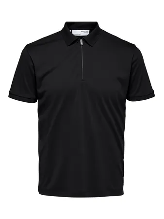 Slhfave Zip Ss Polo Noos
