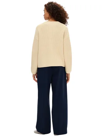 Slfselma Ls Knit V-neck Noos