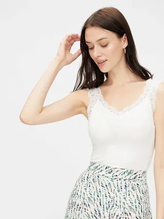 Pcbarbera Lace Top Noos