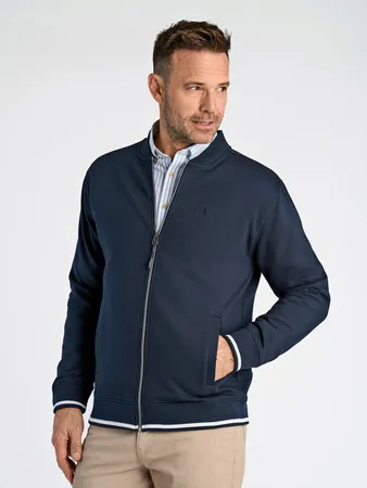 Cardigan W. Baseball Collar