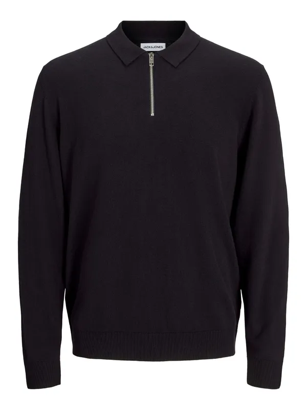 Jjeemil Knit Polo Half Zip Ls Noos